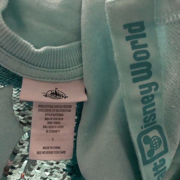 Walt Disney World Sequin sweatshirt size Large - Picture 5 of 5